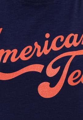 Kadın Lacivert Bisiklet Yaka Crop Tişört - 50248957030