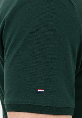Erkek Koyu Yeşil Polo Yaka Basic T-Shirt - 50251701264