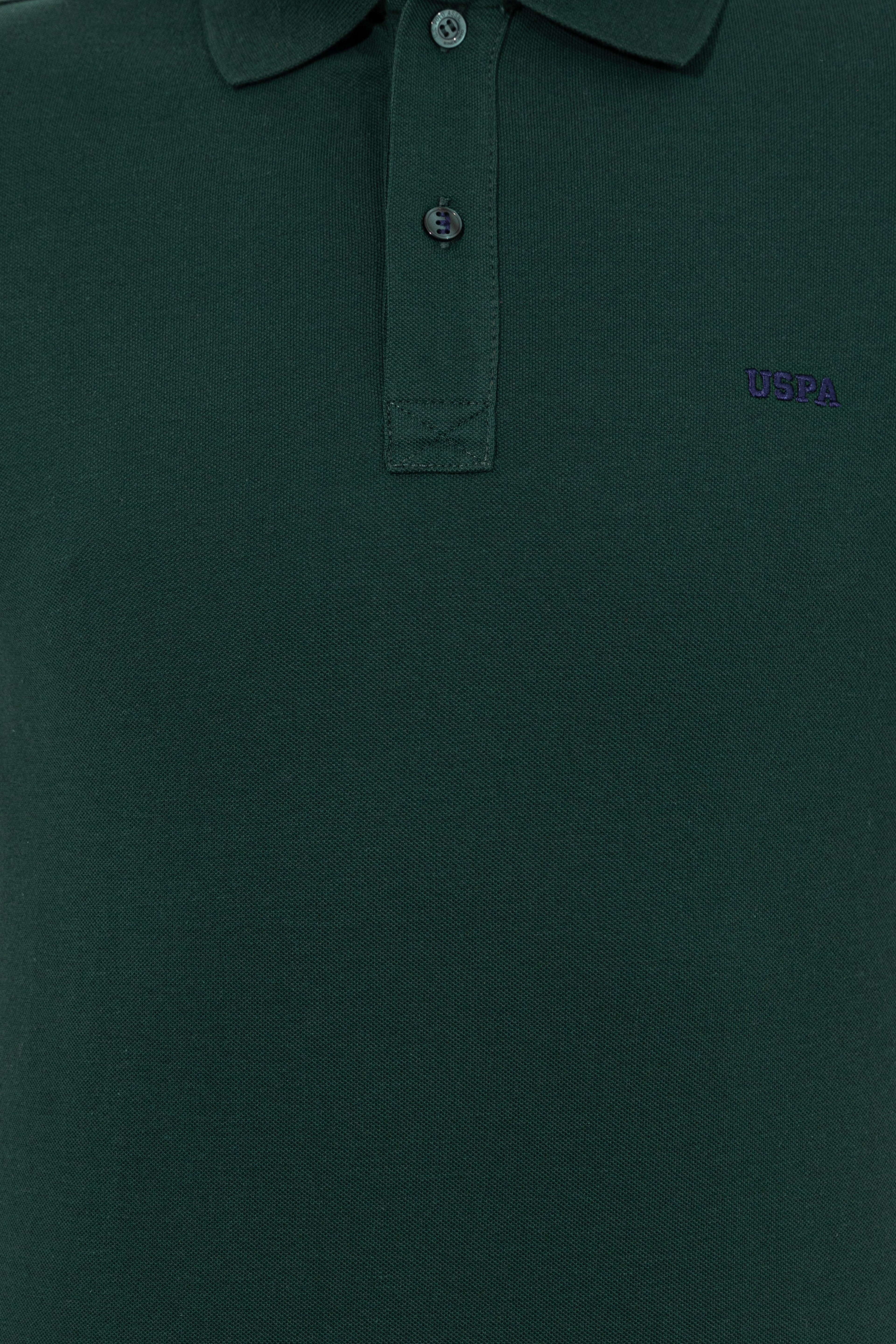 Erkek Koyu Yeşil Polo Yaka Basic T-Shirt - Image 6