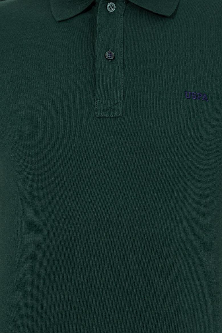 Erkek Koyu Yeşil Polo Yaka Basic T-Shirt - 50251701264