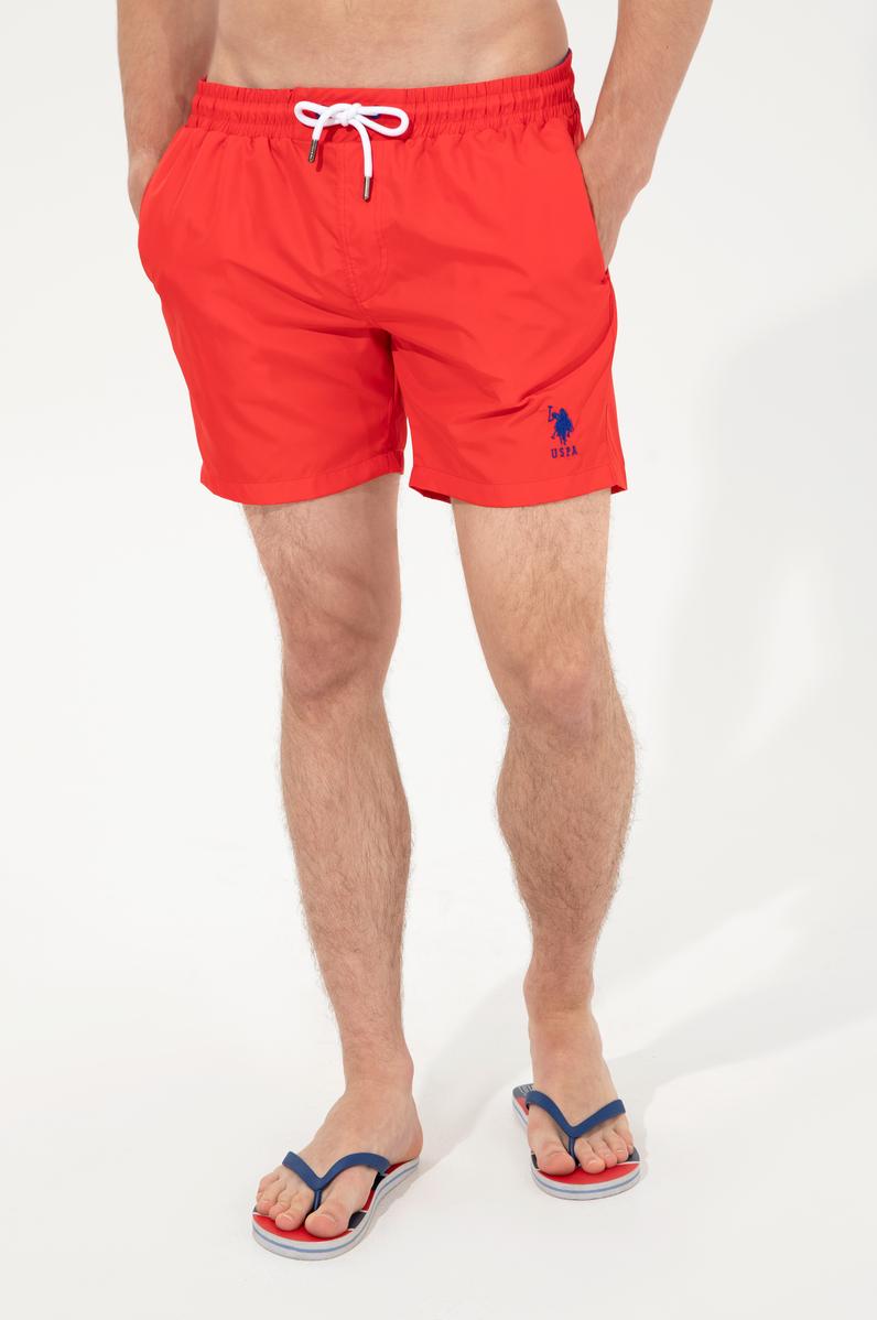 Erkek Kırmızı Deniz Şortu