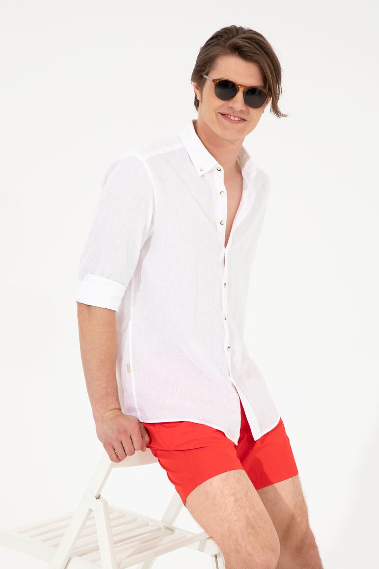 Erkek Kırmızı Deniz Şortu