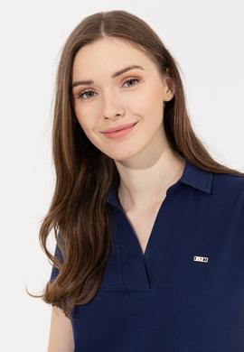 Kadın Lacivert Basic Tişört - 50253141038