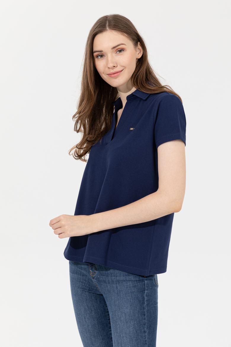 Kadın Lacivert Basic Tişört