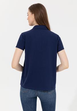 Kadın Lacivert Basic Tişört - 50253141038