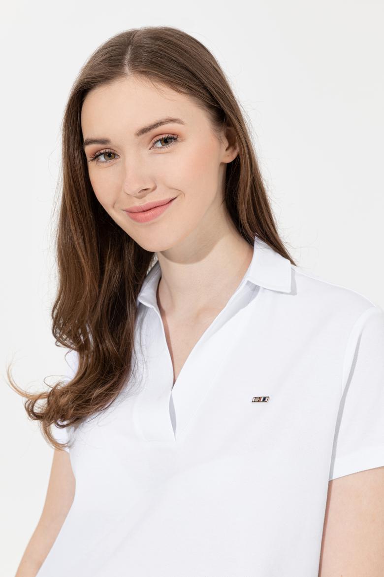 Kadın Beyaz Basic Tişört - 50253141004