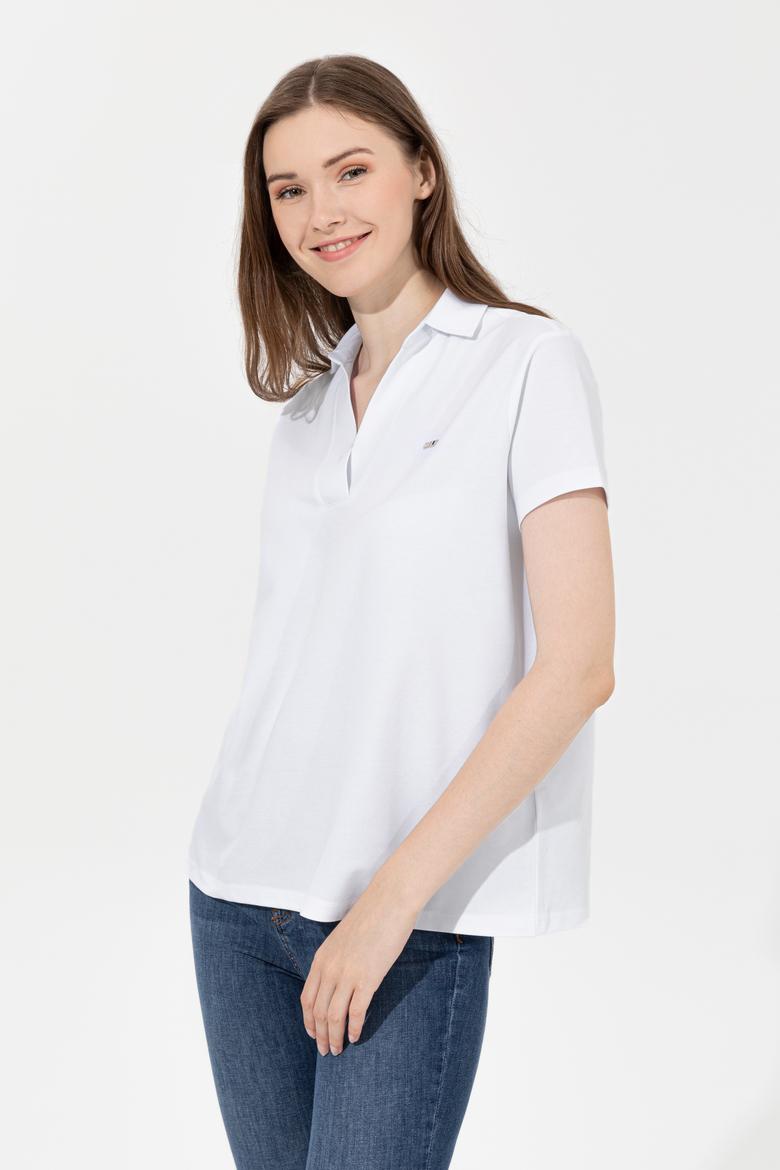 Kadın Beyaz Basic Tişört - 50253141004