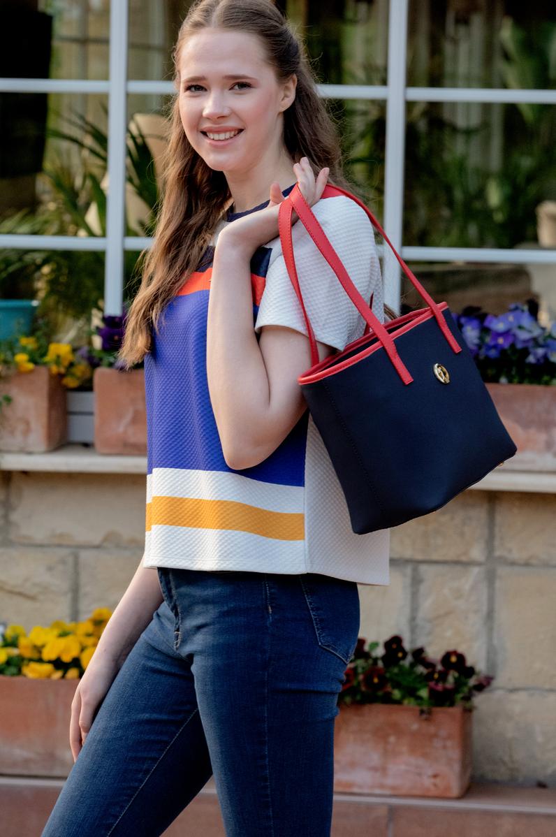 Kadın Lacivert Kol Çantası