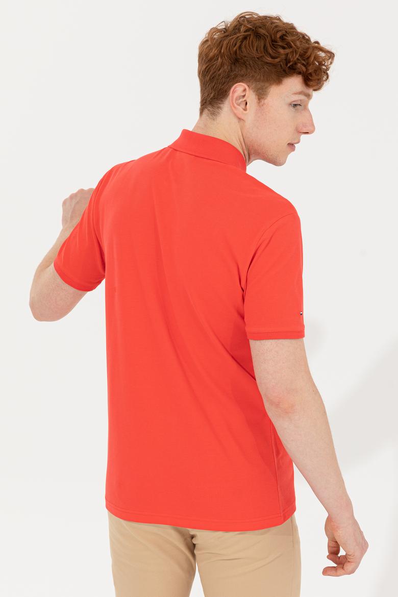 Erkek Kırmızı Polo Yaka Basic Tişört - 50251701140