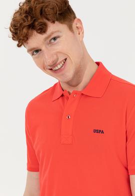 Erkek Kırmızı Polo Yaka Basic Tişört - 50251701140