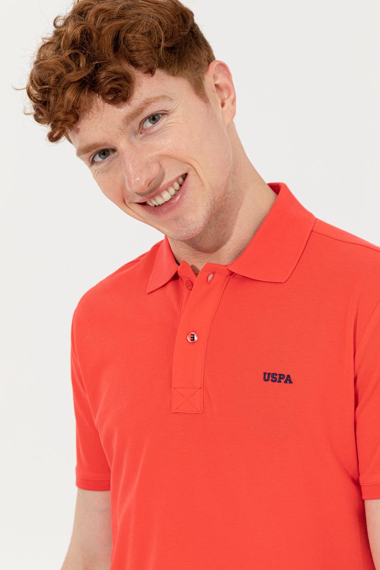 Erkek Kırmızı Polo Yaka Basic Tişört - 50251701140