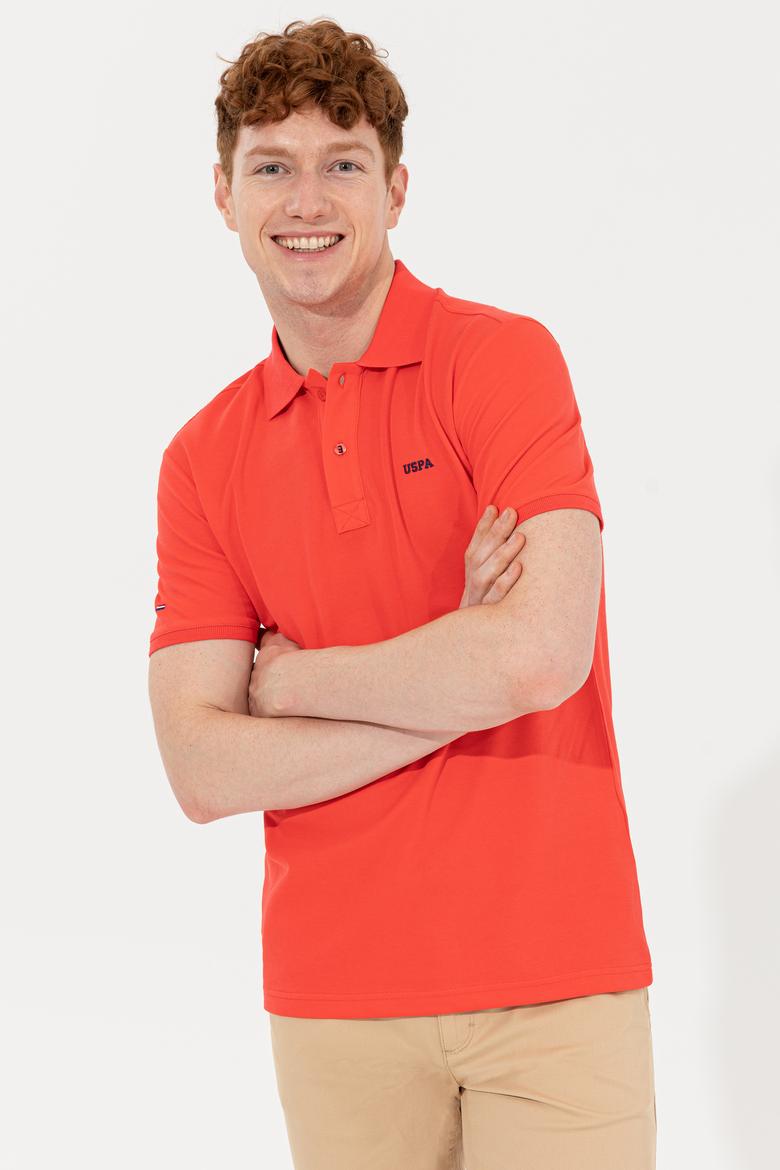 Erkek Kırmızı Polo Yaka Basic Tişört - 50251701140