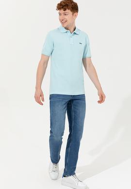 Erkek Aqua Polo Yaka Basic T-Shirt - 50251701243