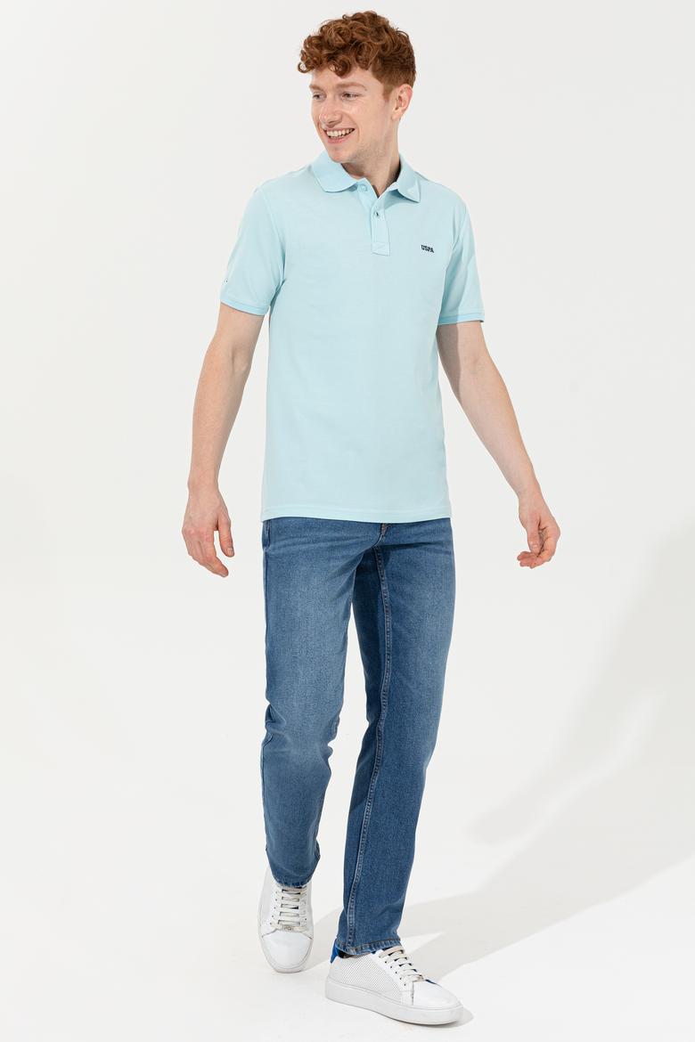 Erkek Aqua Polo Yaka Basic T-Shirt - 50251701243