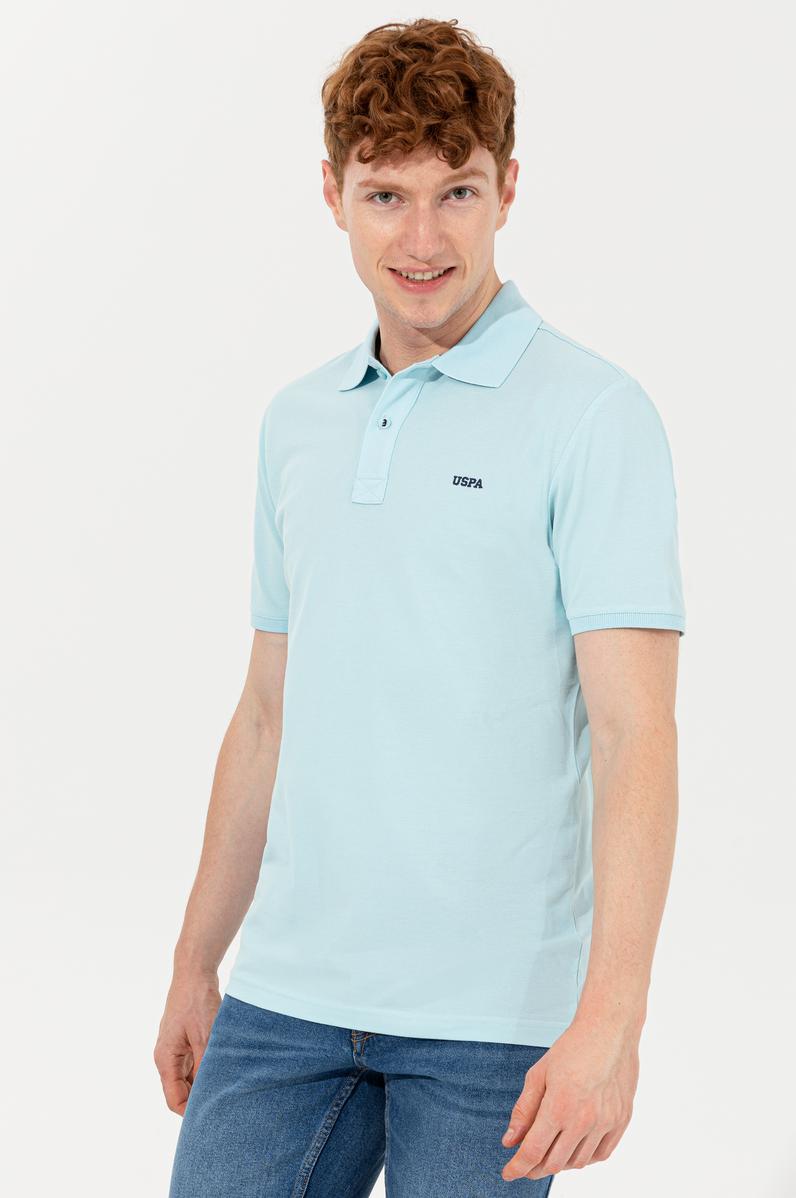 Erkek Aqua Polo Yaka Basic T-Shirt