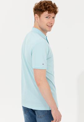 Erkek Aqua Polo Yaka Basic T-Shirt - 50251701243