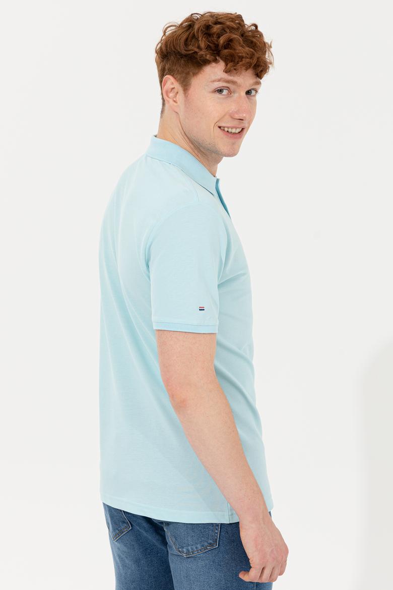 Erkek Aqua Polo Yaka Basic T-Shirt - 50251701243