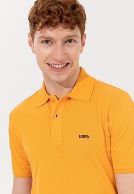 Erkek Koyu Sarı Polo Yaka Basic T-Shirt - 50251701056