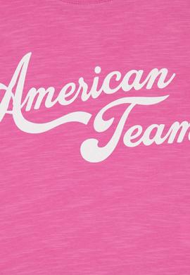 Kız Çocuk Pembe Bisiklet Yaka Crop Tişört - 50248968011