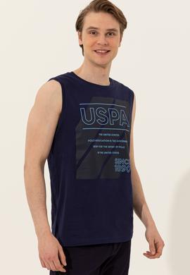 Erkek Lacivert Bisiklet Yaka Tişört - 50248570028