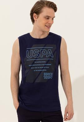 Erkek Lacivert Bisiklet Yaka Tişört - 50248570028