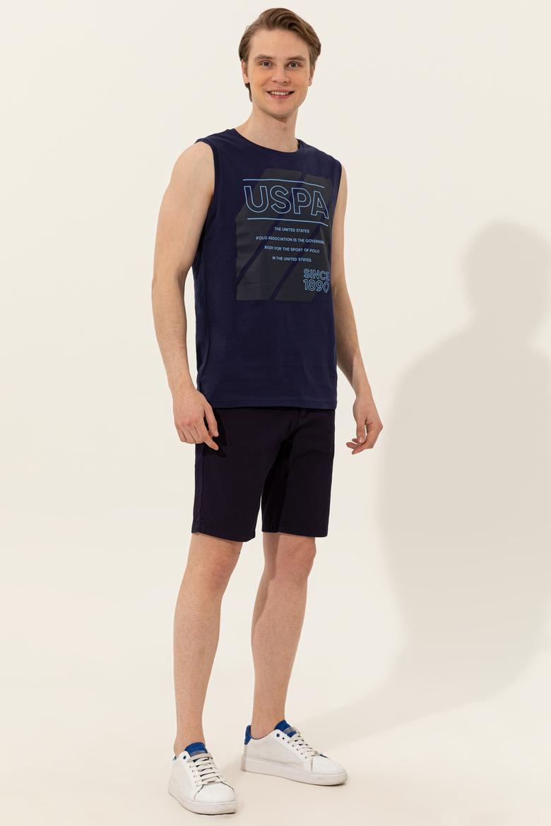 Erkek Lacivert Bisiklet Yaka Tişört - 50248570028