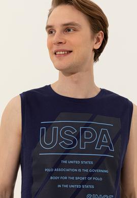 Erkek Lacivert Bisiklet Yaka Tişört - 50248570028