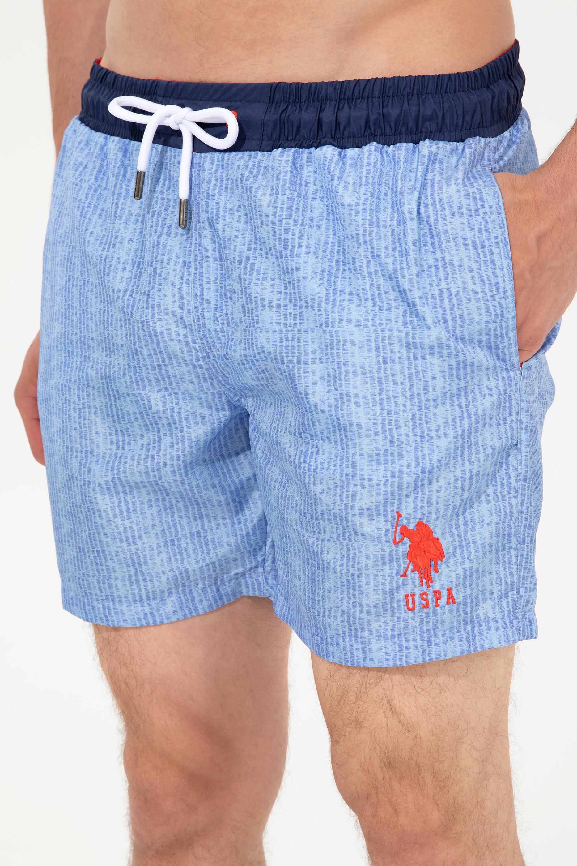 Erkek Açık Mavi Deniz Şortu