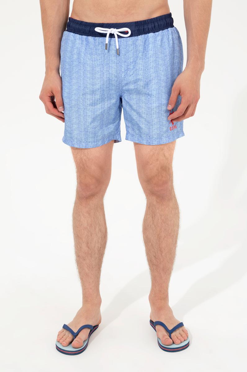 Erkek Açık Mavi Deniz Şortu