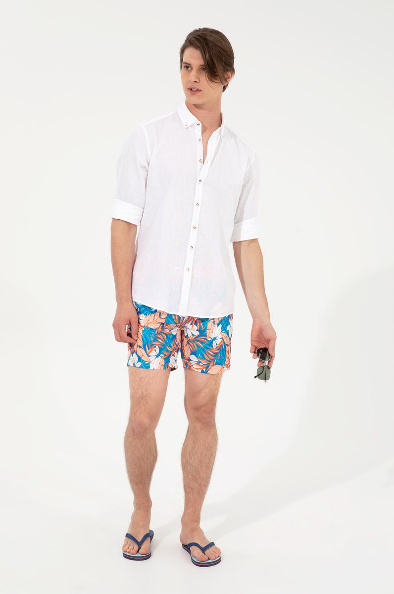 Erkek Saks Deniz Şortu