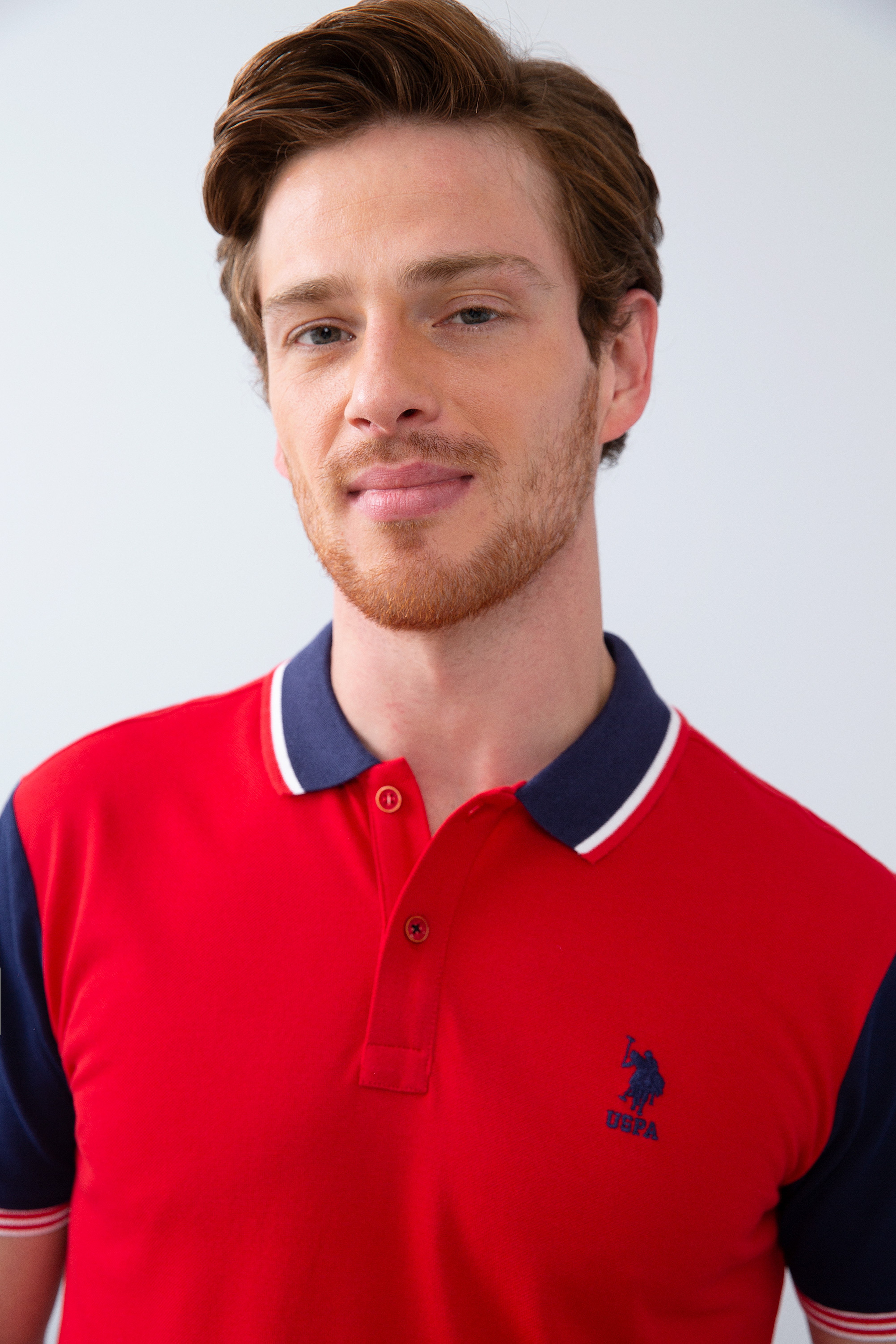 Erkek Kırmızı Polo Yaka T-Shirt - Image 2