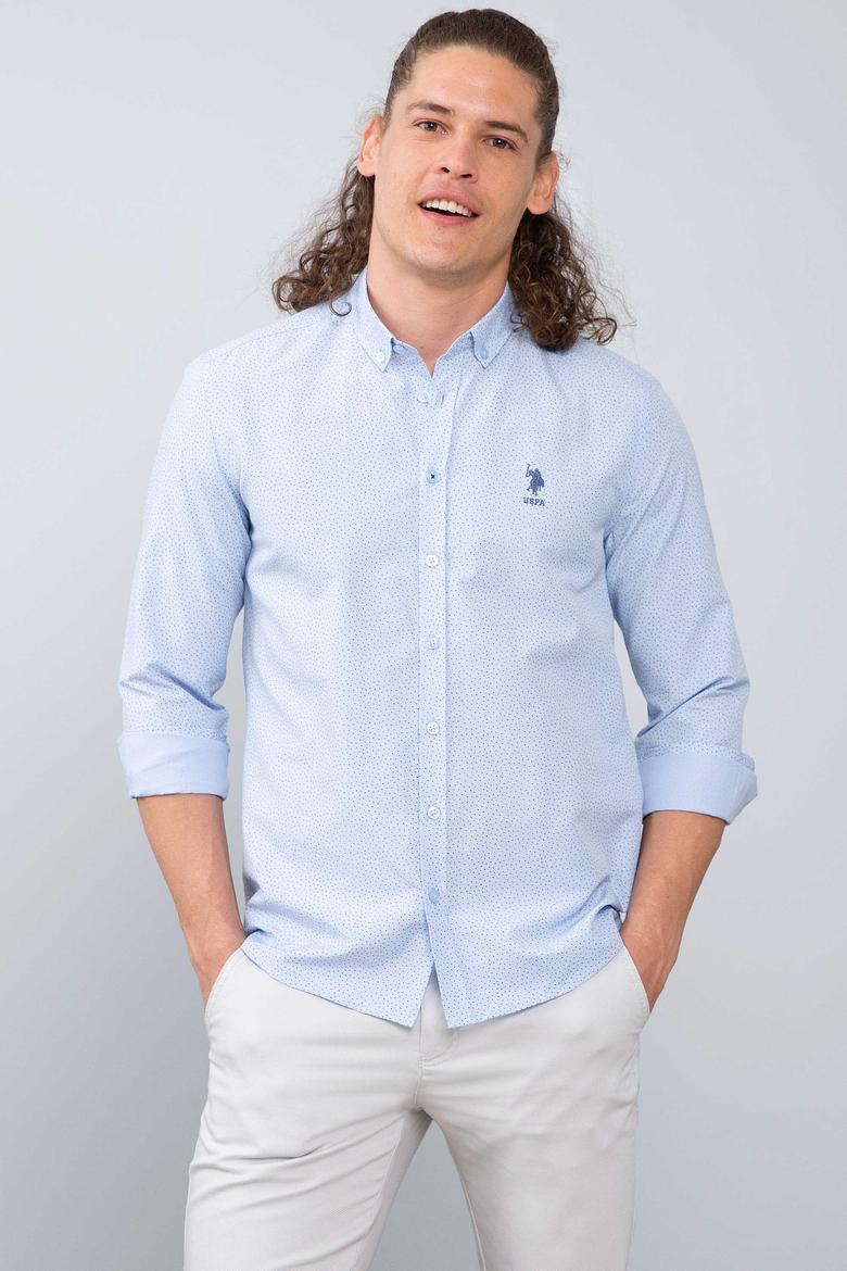 Erkek Mavi Gömlek Uzunkol - 50213918006