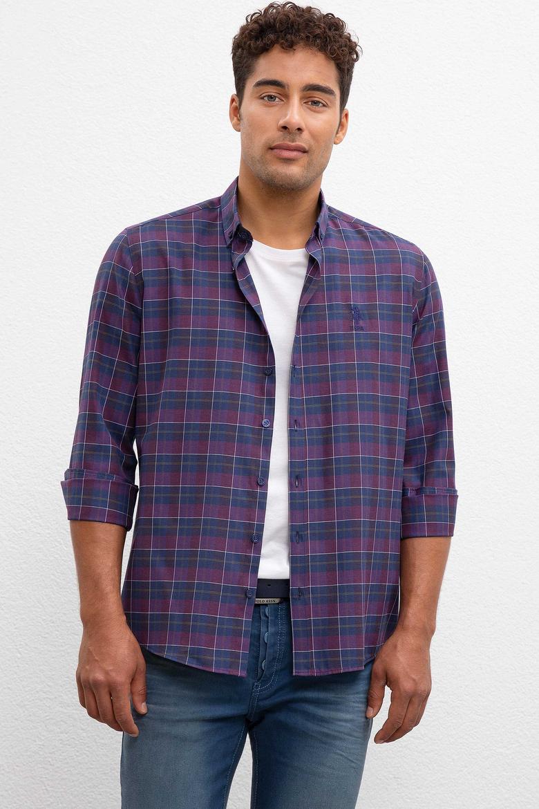 Erkek Bordo Gömlek