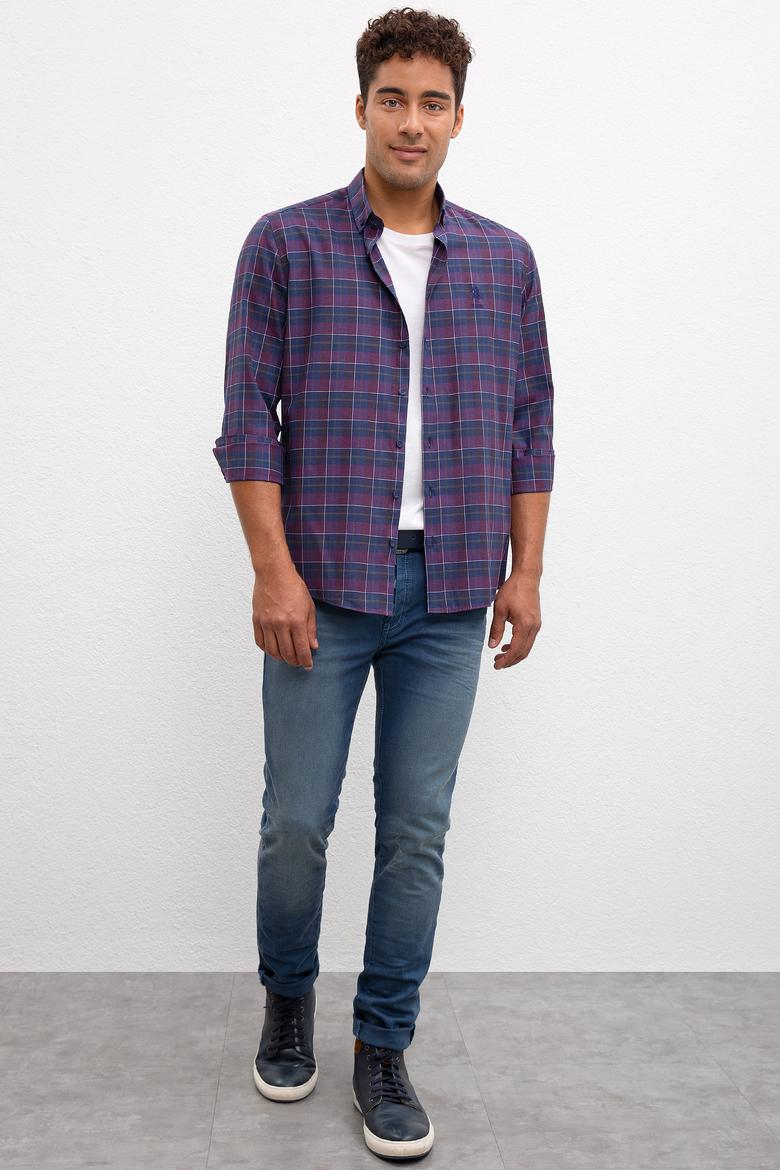 Erkek Bordo Gömlek - 50219891019