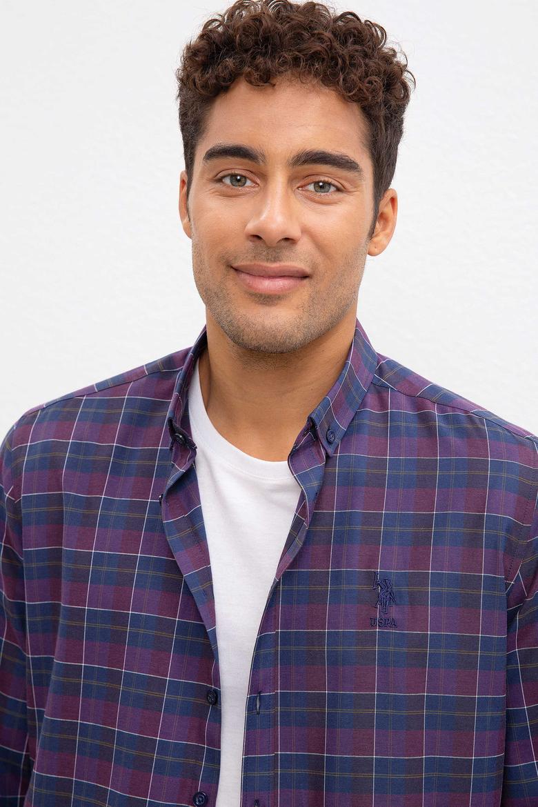 Erkek Bordo Gömlek - 50219891019