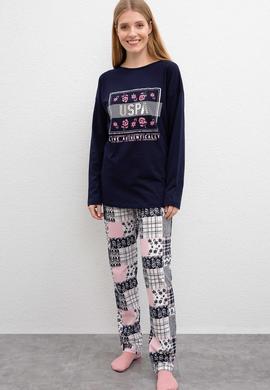 Kadın Lacivert Pijama Takımı - 50223306002