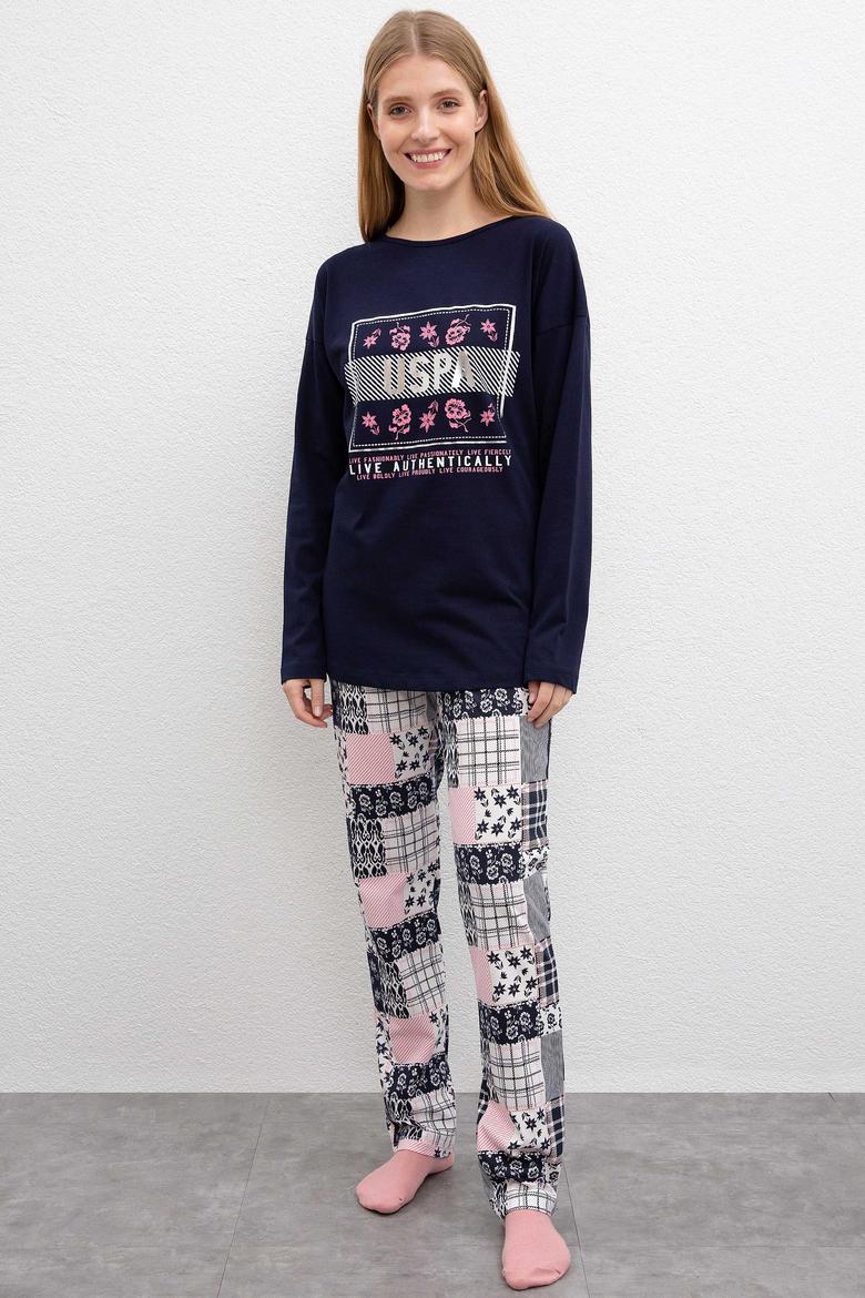 Kadın Lacivert Pijama Takımı