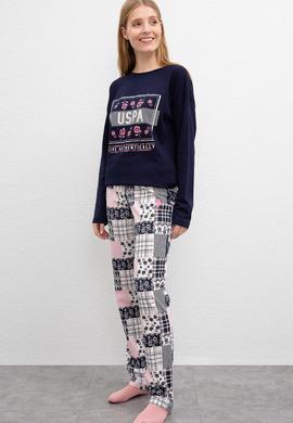 Kadın Lacivert Pijama Takımı - 50223306002