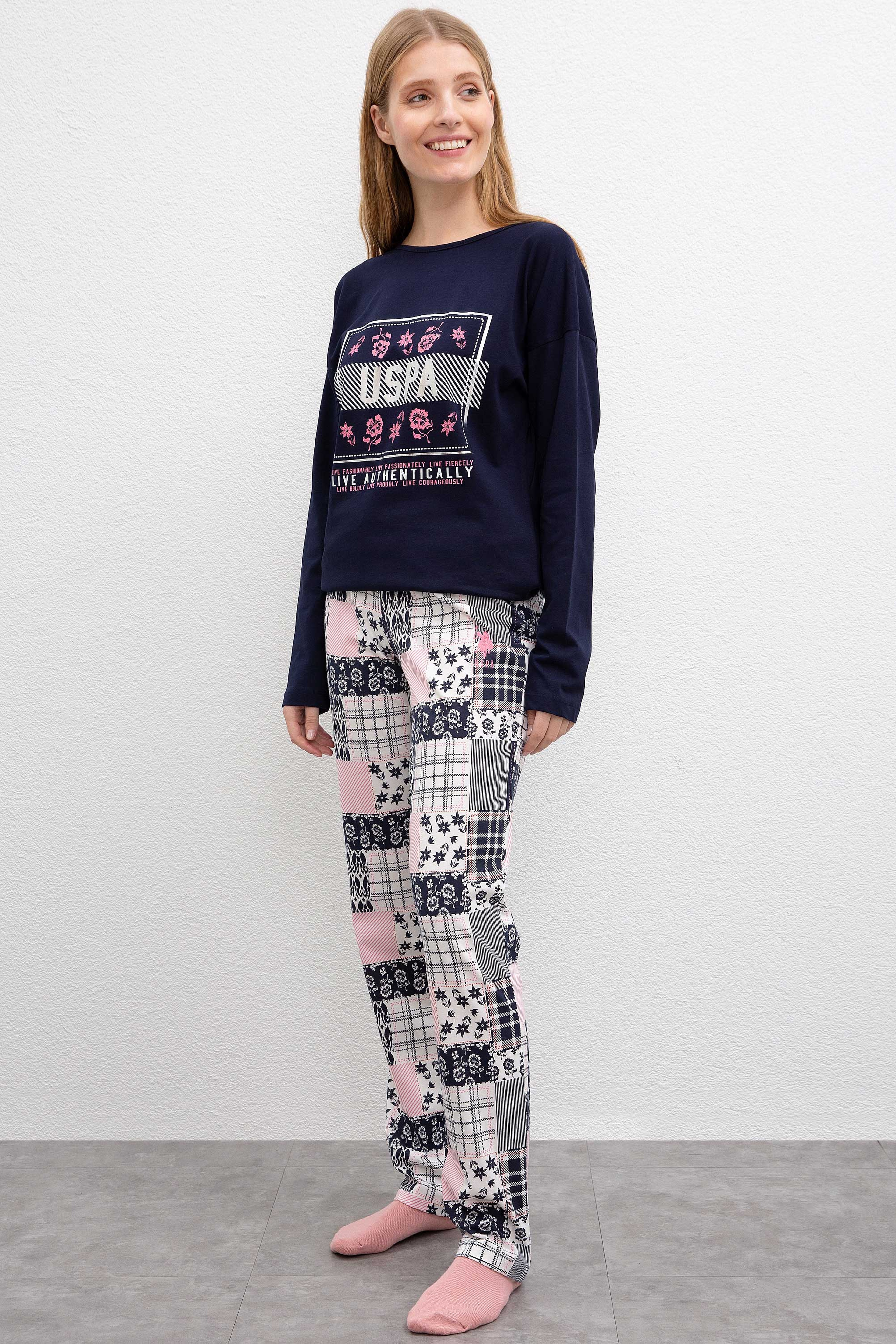 Kadın Lacivert Pijama Takımı - Image 2