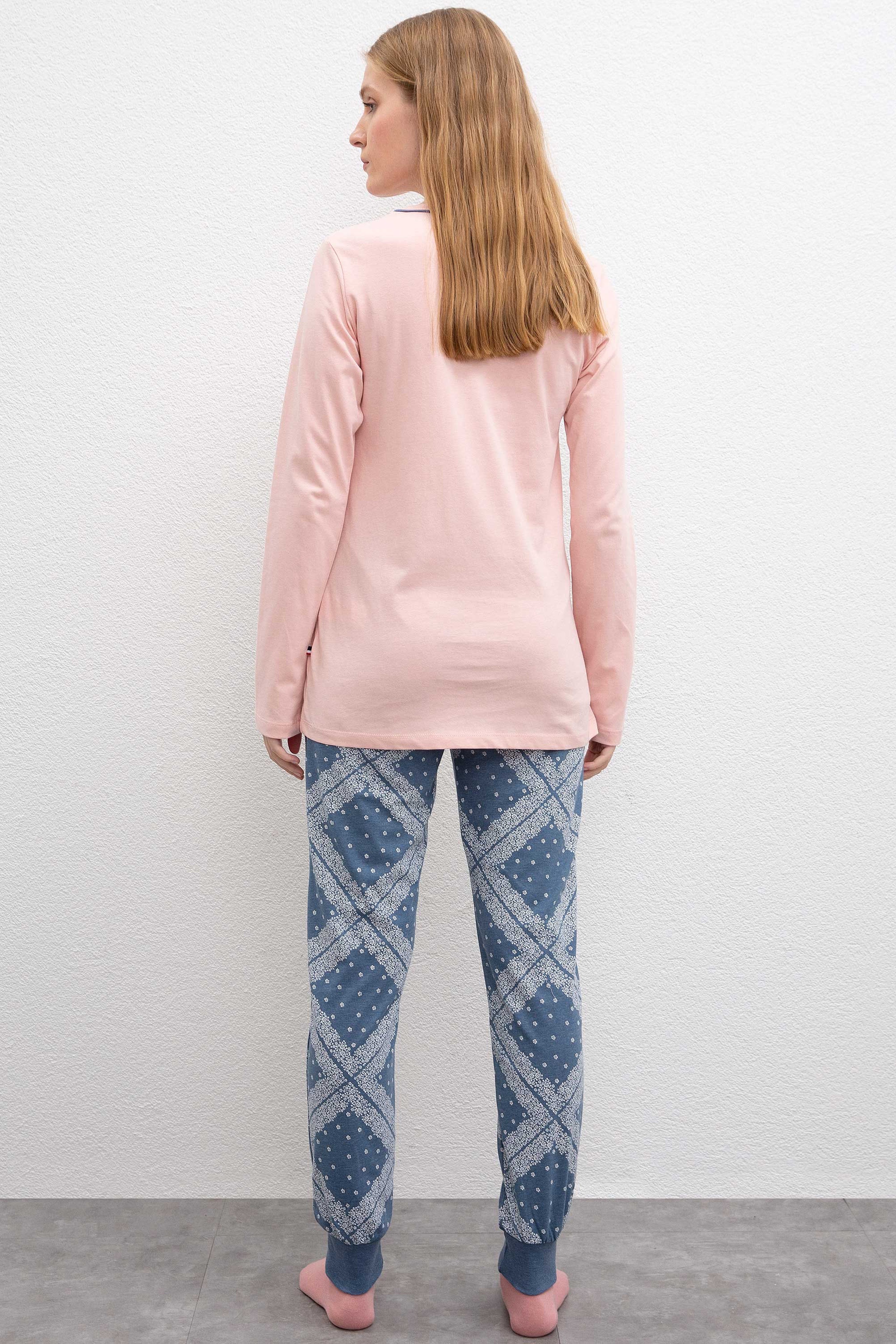 Kadın Pembe Pijama Takımı - Image 3