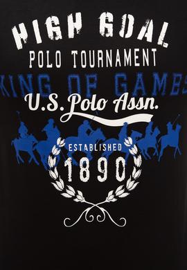 Erkek Siyah Bisiklet Yaka T-Shirt - 50213575006