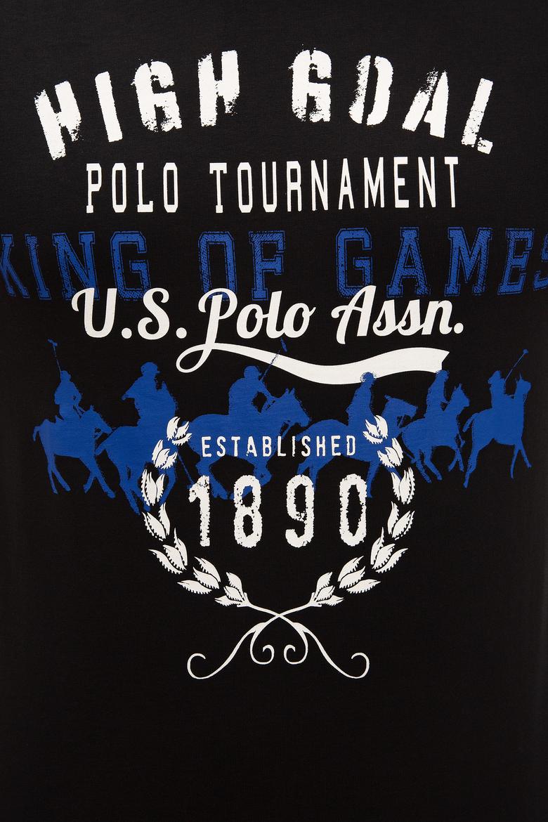 Erkek Siyah Bisiklet Yaka T-Shirt - 50213575006