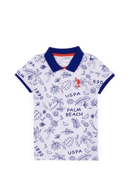 Erkek Çocuk Beyaz Polo Yaka Tişört - 50247867006