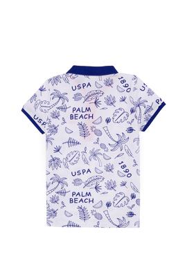 Erkek Çocuk Beyaz Polo Yaka Tişört - 50247867006