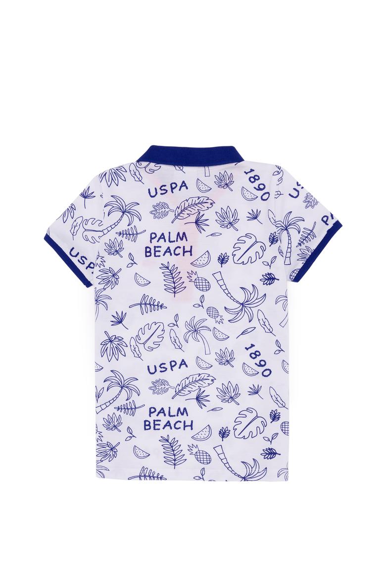 Erkek Çocuk Beyaz Polo Yaka Tişört - 50247867006