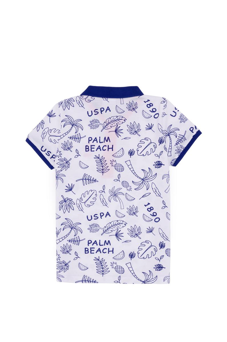 Erkek Çocuk Beyaz Polo Yaka Tişört