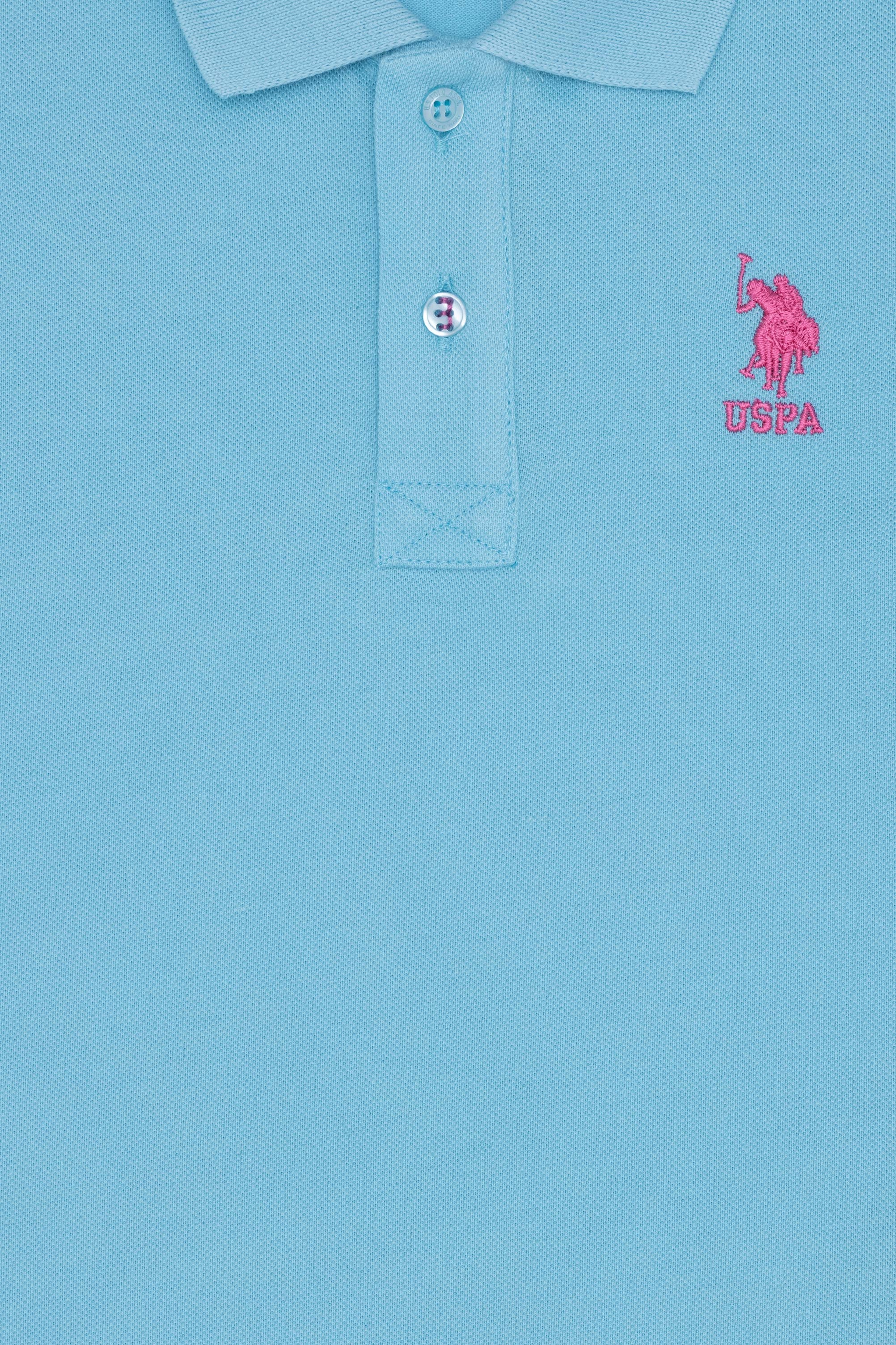 Erkek Çocuk Turkuaz Polo Yaka Tişört - Image 3