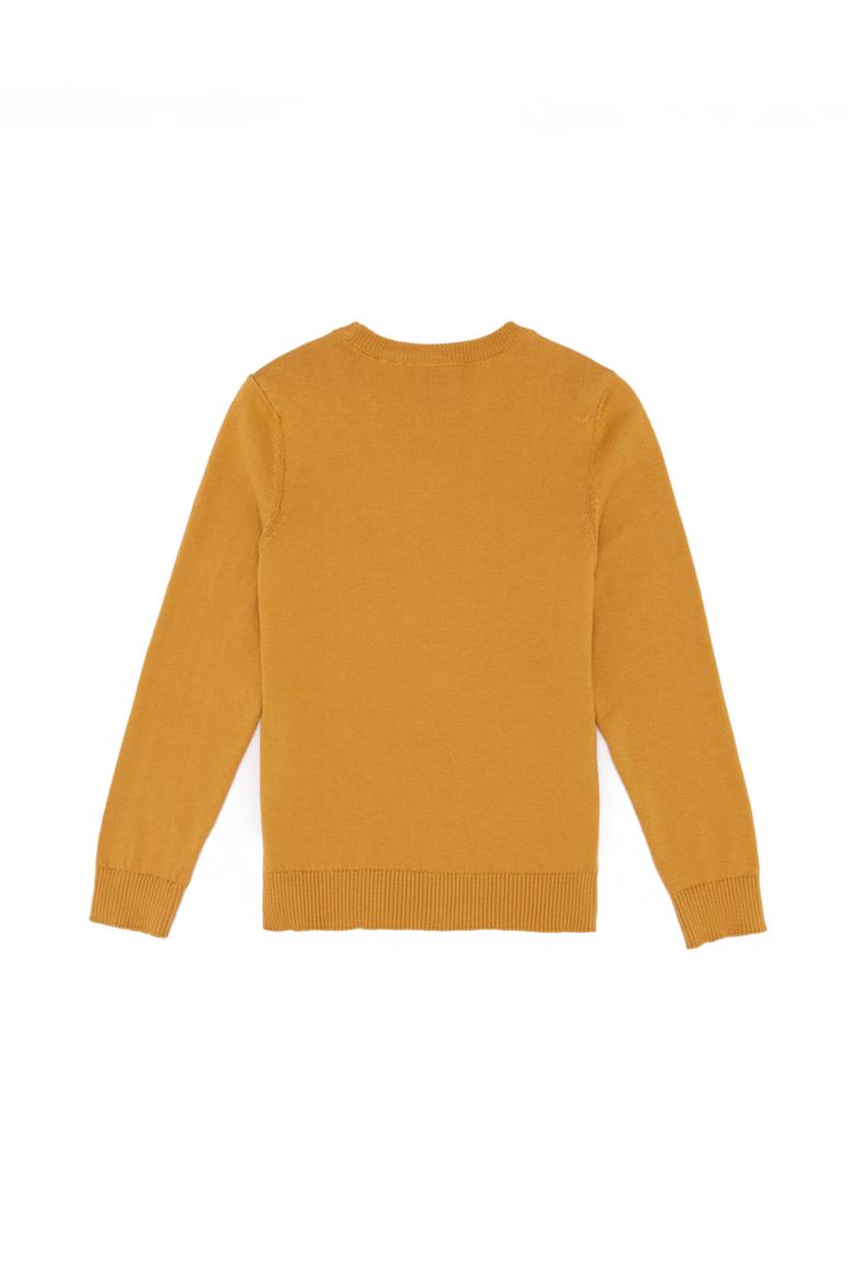 Erkek Çocuk Safran Bisiklet Yaka Triko Kazak - 50257692078