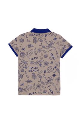 Erkek Çocuk Haki Polo Yaka Tişört - 50247867019