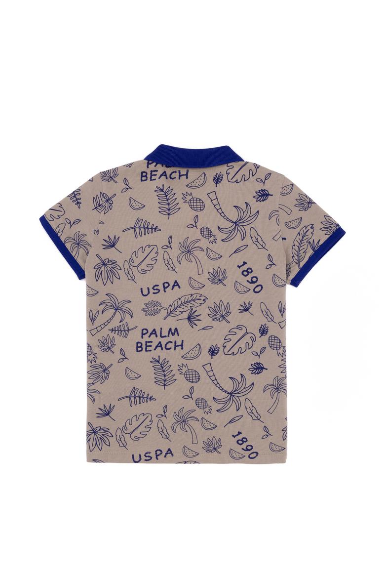 Erkek Çocuk Haki Polo Yaka Tişört - 50247867019